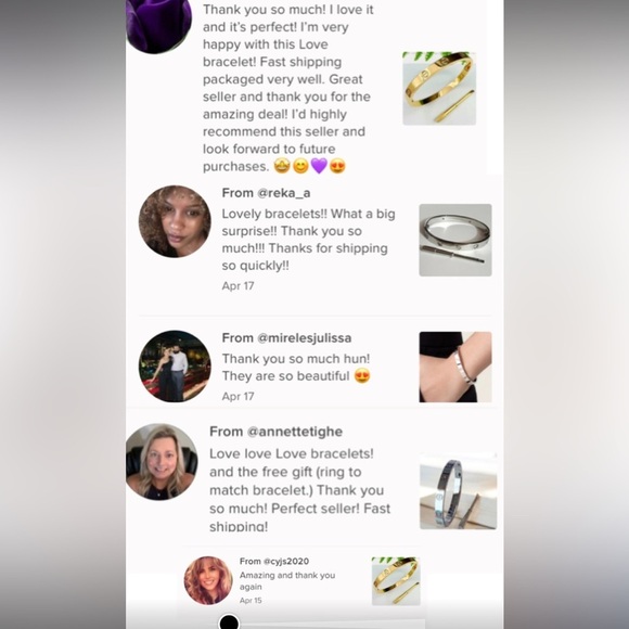 Love Screwdriver Platinum Silver Bangle Bracelet No Stones - Picture 7 of 8